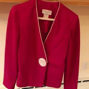 Vintage - Raspberry Leslie Fay Blazer